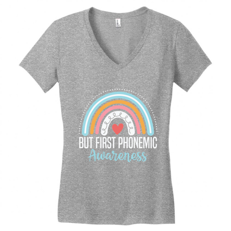 But First Phonemic Awareness Science Of Reading Te Women's V-Neck T-Shirt by ravand | Artistshot