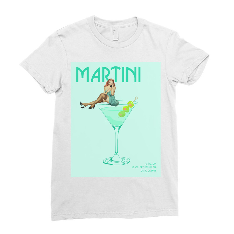 The Martini Cocktail Ladies Fitted T-Shirt by robertramirez | Artistshot