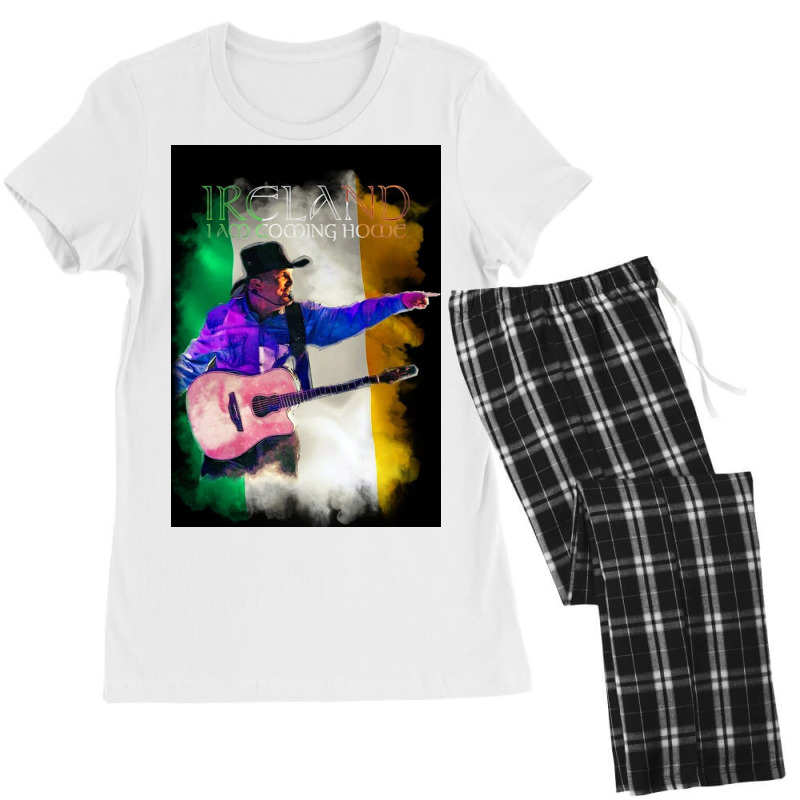 Garth Brooks Ireland Poster Women's Pajamas Set by dougbunger | Artistshot