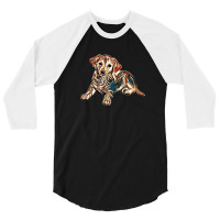 Cute Young Blonde Crossbreed 3/4 Sleeve Shirt | Artistshot