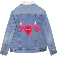 Angry Uterus Unisex Sherpa-lined Denim Jacket | Artistshot