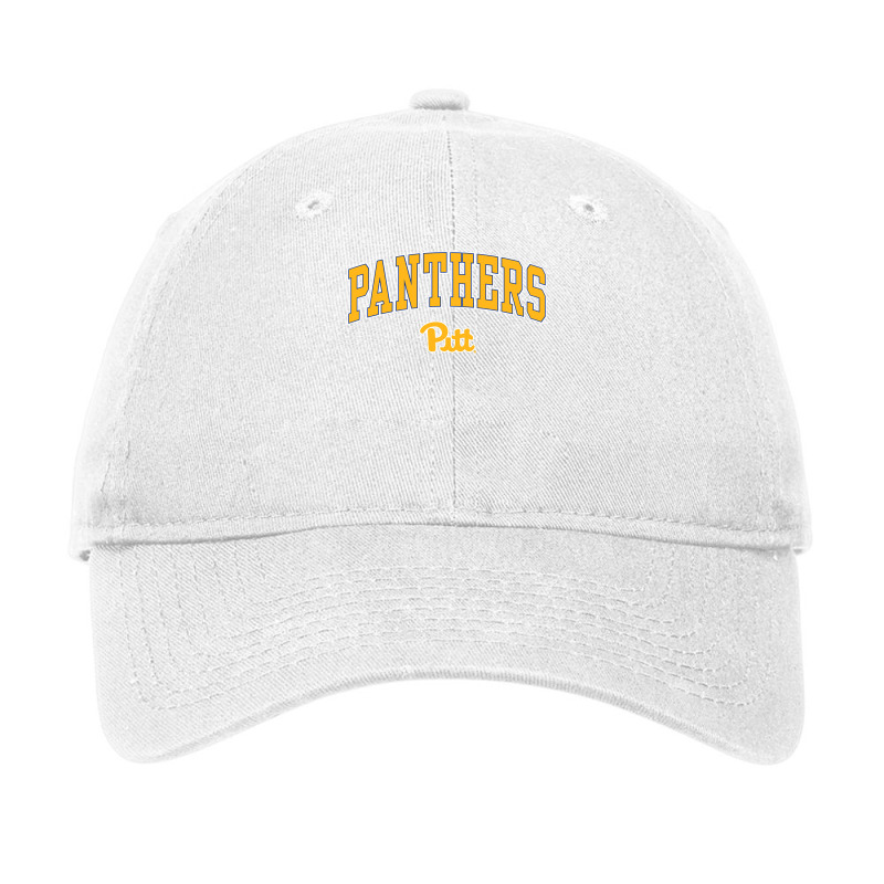 Pittsburgh Panthers Arch Over Black Officially Lic Adjustable Cap by coyagota | Artistshot