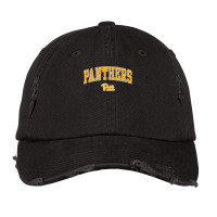 Pittsburgh Panthers Arch Over Black Officially Lic Vintage Cap | Artistshot