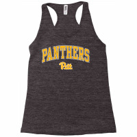 Pittsburgh Panthers Arch Over Black Officially Lic Racerback Tank | Artistshot