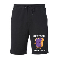 Peanut Butter Jelly Funny Food Lover Better Togeth Fleece Short | Artistshot