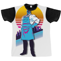 City Hunter   Umibôzu Retrowave Graphic T-shirt | Artistshot