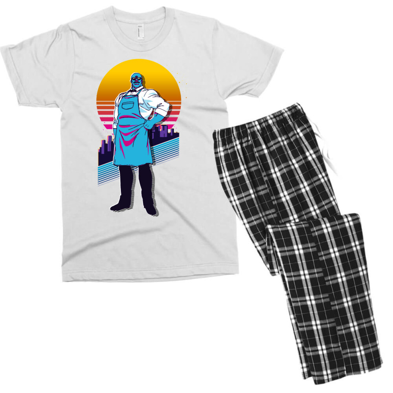 City Hunter   Umibôzu Retrowave Men's T-shirt Pajama Set by masfiaano4 | Artistshot