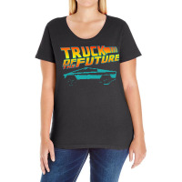 Truck Of The Future Cyber Tech 80s Futuristic Truc Ladies Curvy T-shirt | Artistshot