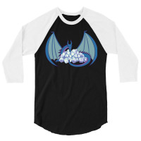 Dragon & Dice (blue) 3/4 Sleeve Shirt | Artistshot