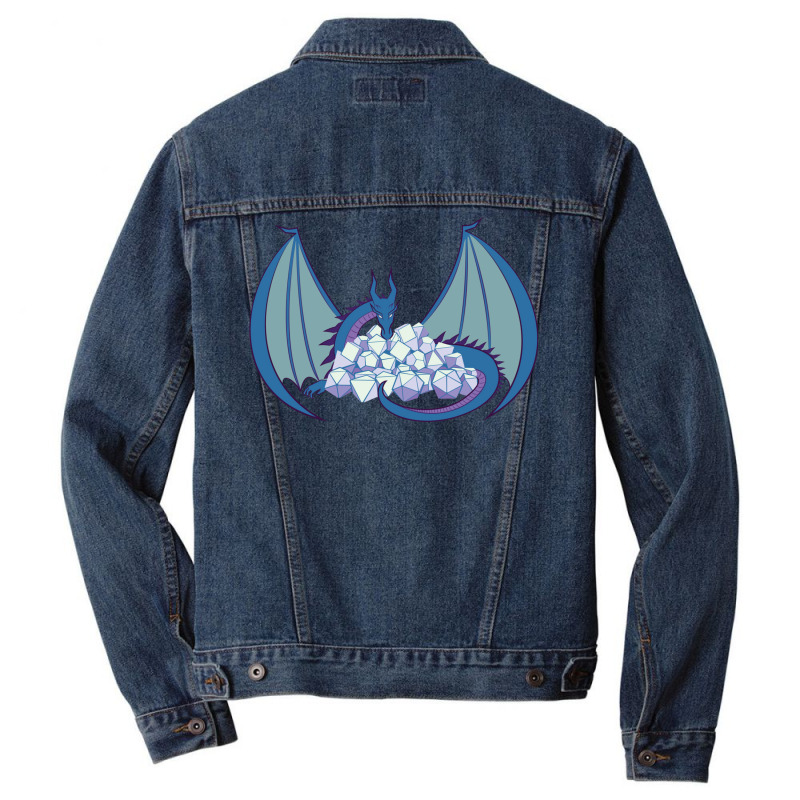 Dragon & Dice (blue) Men Denim Jacket | Artistshot