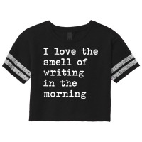 Morning Writing Author Book Journalist Novelist Funny T Shirt Scorecard Crop Tee | Artistshot