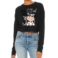 Holy Cow I'm 3 Birthday Boy 3rd Cow Farm Animals B Cropped Sweater | Artistshot