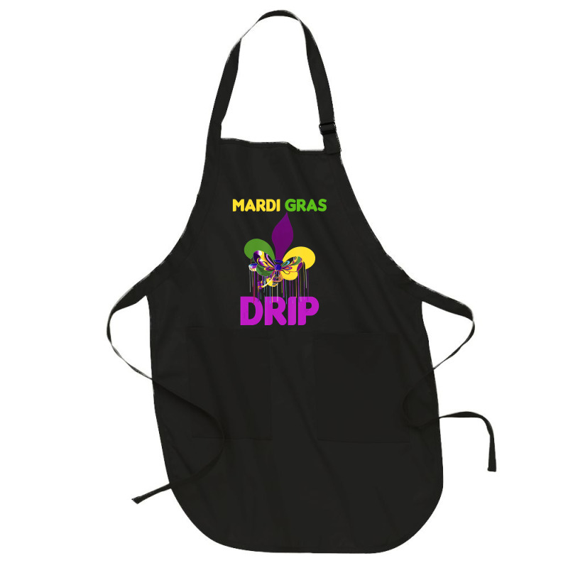 Mardi Gras Drip Cute Mardi Gras Carnival Costume P Full-length Apron | Artistshot