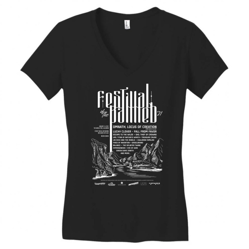 Festival Of The Banned 2021   Dark Theme 2 Women's V-Neck T-Shirt by wronazeinerl | Artistshot