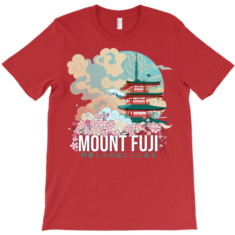 Cloudy Mount Fuji T-Shirt by masfiaano4 | Artistshot