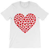 Womens Valentines Day Shirt Love Heart Graphic Tee T-shirt | Artistshot