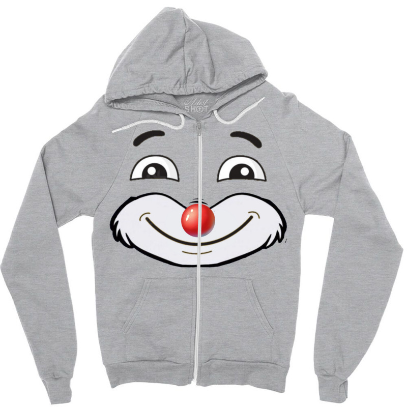 Clown Smile Zipper Hoodie by masfiaano4 | Artistshot