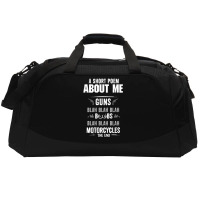 A Short Poem About Me Active Duffel | Artistshot