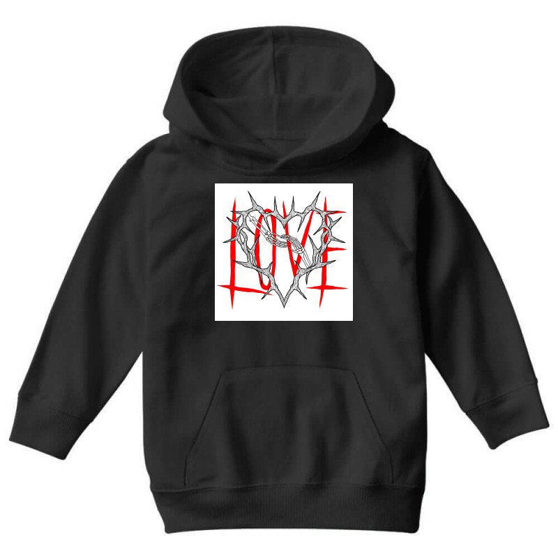 Valentine Love Till The End Youth Hoodie | Artistshot