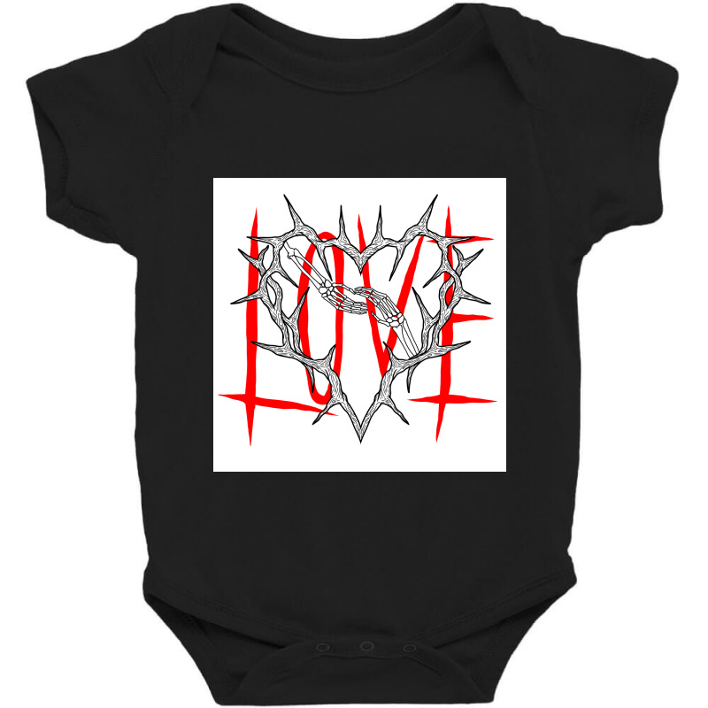 Valentine Love Till The End Baby Bodysuit | Artistshot