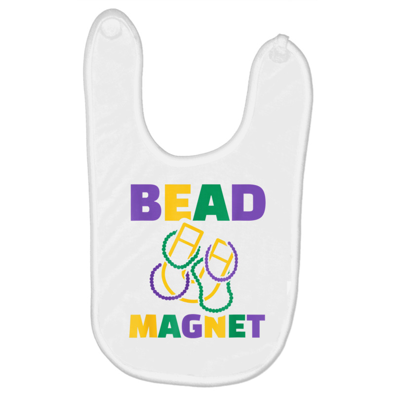 Mardi Gras Bead Magnet T Shirt Baby Bibs | Artistshot