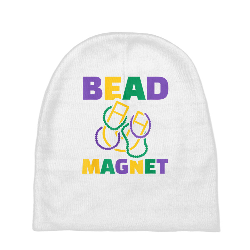 Mardi Gras Bead Magnet T Shirt Baby Beanies | Artistshot