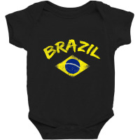 Brasil Brazilian National Flag Soccer Jersey Footb Baby Bodysuit | Artistshot