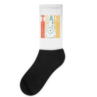 Trains Models Tracklines Gift T Shirt Socks | Artistshot