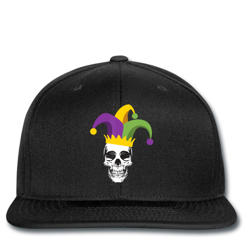 Mardi Gras Skull Jester Hat Funny Parade Costume T Printed hat by kranendon | Artistshot