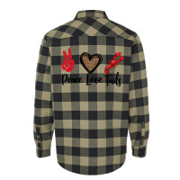 Peace Love Tails For Light Flannel Shirt | Artistshot