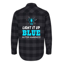 Light It Up Blue Autism Awareness Flannel Shirt | Artistshot