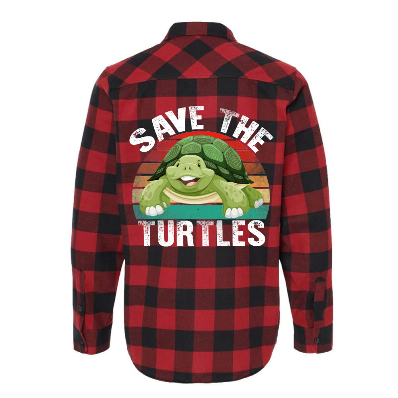 Save The Turtles Shirt Flannel Shirt | Artistshot