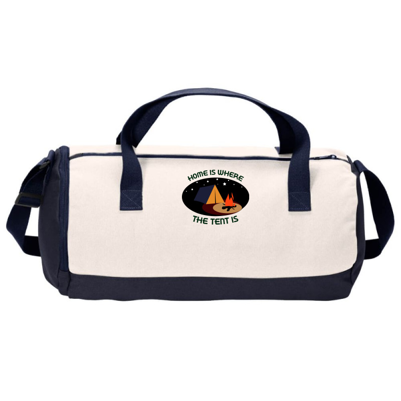 Home Is Tent Funny Duffel Bag | Artistshot