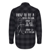 How To Be A Math Person Equation Calculation Lover Flannel Shirt | Artistshot