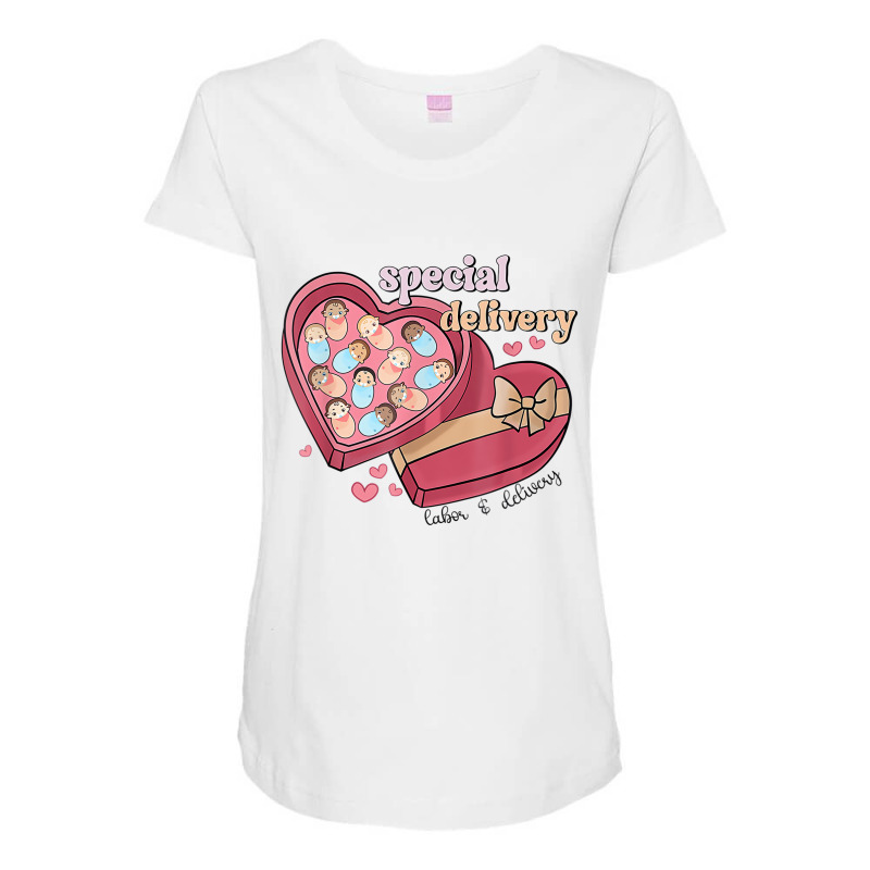 Special Delivery Labor And Delivery Nurse Valentin Maternity Scoop Neck T-shirt by galloywa | Artistshot