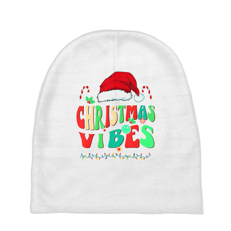 Family Christmas Vibes 2022 Groovy Squad Santa Lig Baby Beanies by chomibe | Artistshot