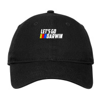 Lets Go Darwin Funny Darwinism Adjustable Cap | Artistshot