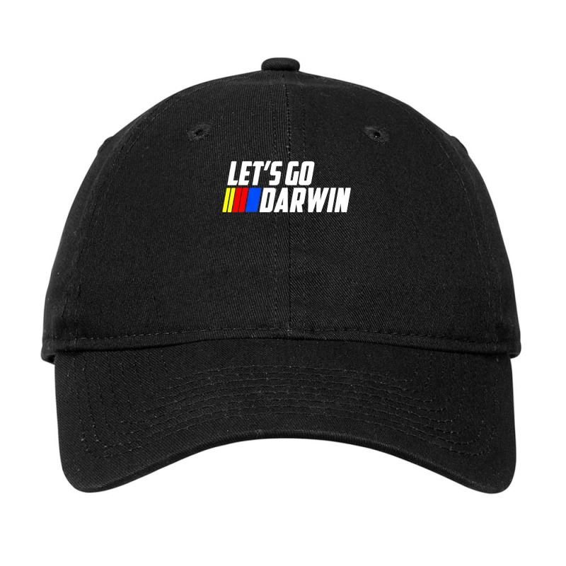 Lets Go Darwin Funny Darwinism Adjustable Cap by akhdarifon4 | Artistshot