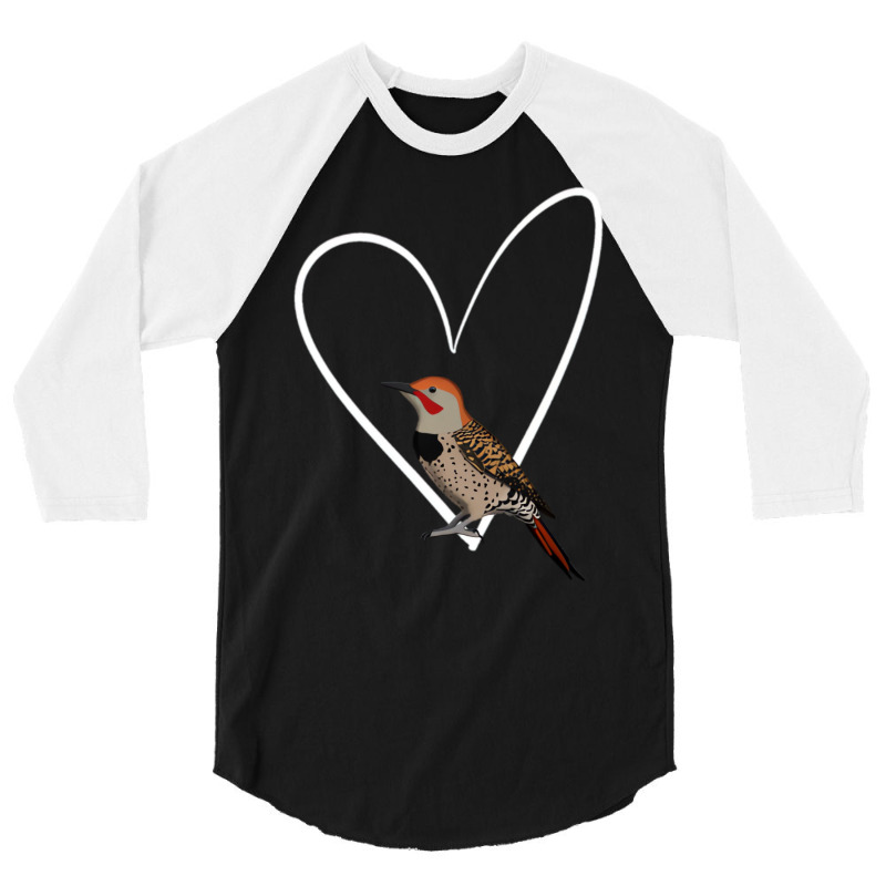 Northern Flicker Bird Birdlover Birdwatcher Animal 3/4 Sleeve Shirt by catricegar | Artistshot