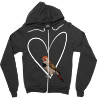 Northern Flicker Bird Birdlover Birdwatcher Animal Zipper Hoodie | Artistshot