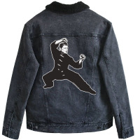 Kung Fu Reagan Unisex Sherpa-lined Denim Jacket | Artistshot