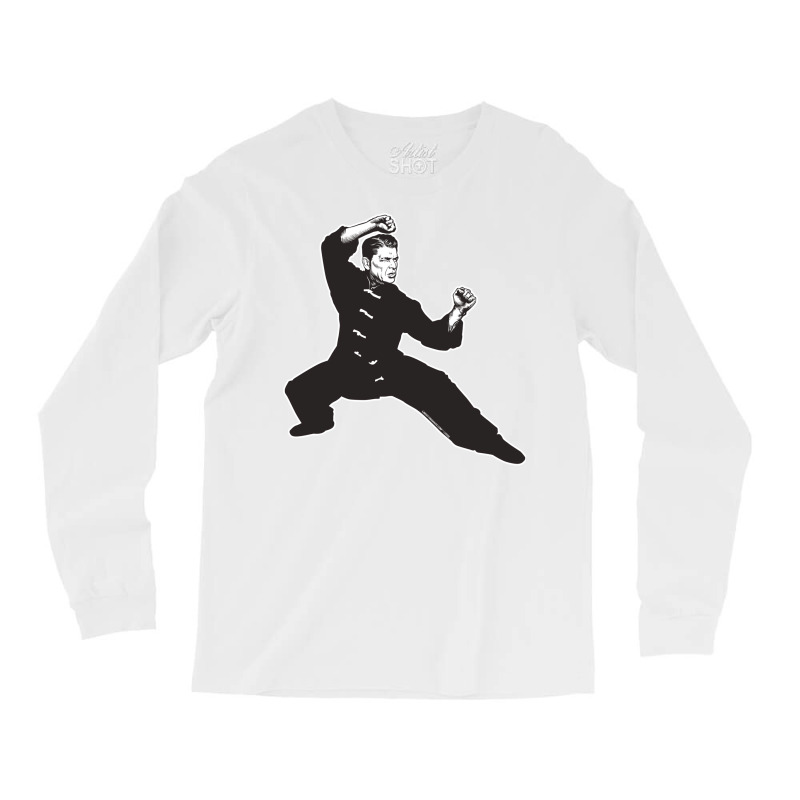 Kung Fu Reagan Long Sleeve Shirts by adziaaroudg | Artistshot