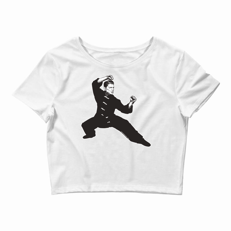 Kung Fu Reagan Crop Top by adziaaroudg | Artistshot