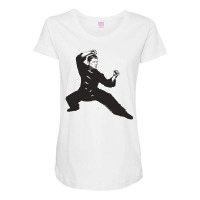 Kung Fu Reagan Maternity Scoop Neck T-shirt | Artistshot