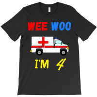 Kids Ambulance 4 Years Old 4th Birthday Emergency T-shirt | Artistshot