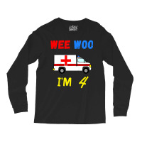 Kids Ambulance 4 Years Old 4th Birthday Emergency Long Sleeve Shirts | Artistshot