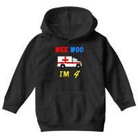 Kids Ambulance 4 Years Old 4th Birthday Emergency Youth Hoodie | Artistshot