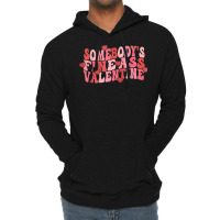 Somebody's Fine Ass Valentine Groovy Valentine's D Lightweight Hoodie | Artistshot