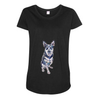 An Australian Cattle Dogs Thalated On W Maternity Scoop Neck T-shirt | Artistshot