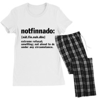 Notfinnado Definition Funny Premium T Shirt Women's Pajamas Set | Artistshot